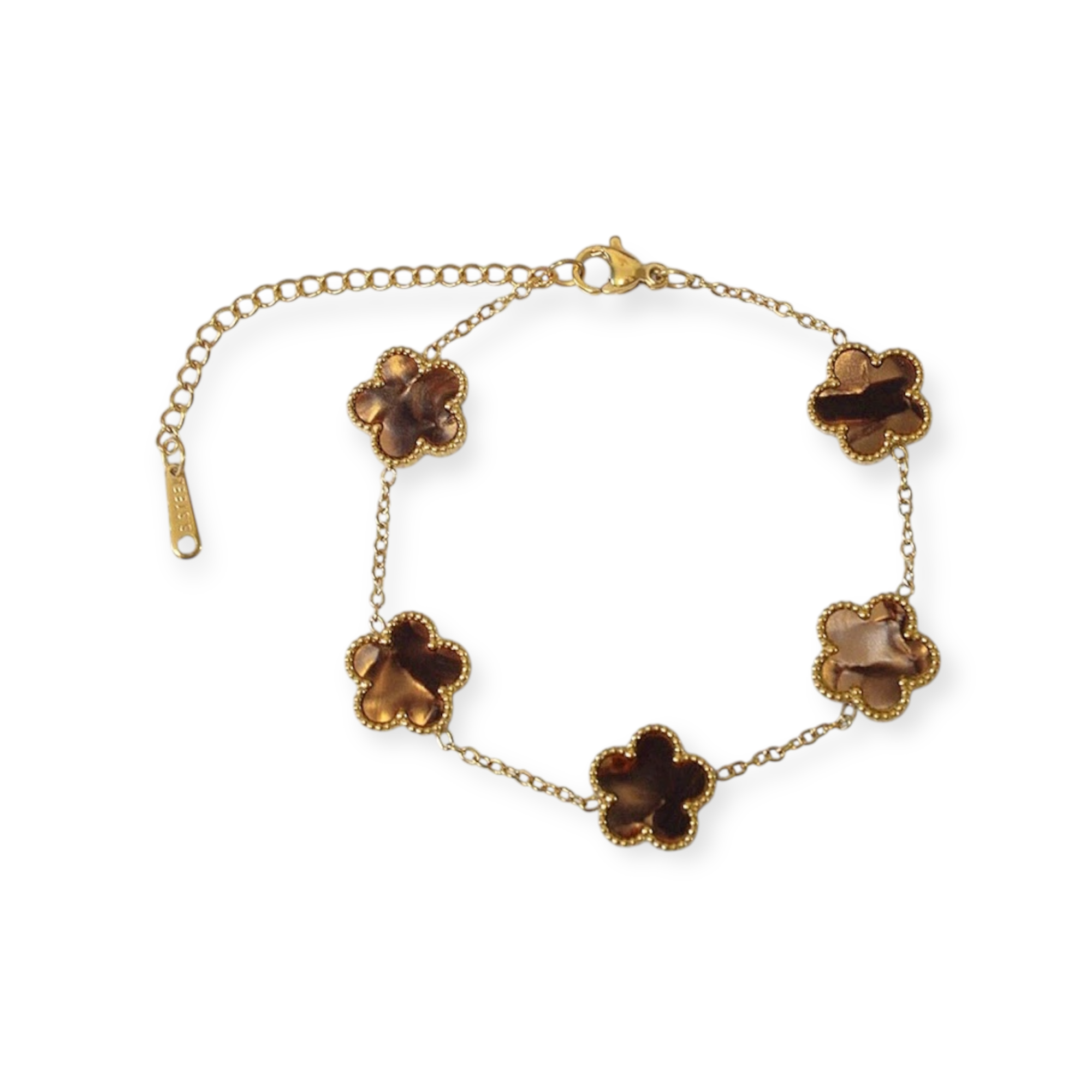 Clover Bracelet - Brown